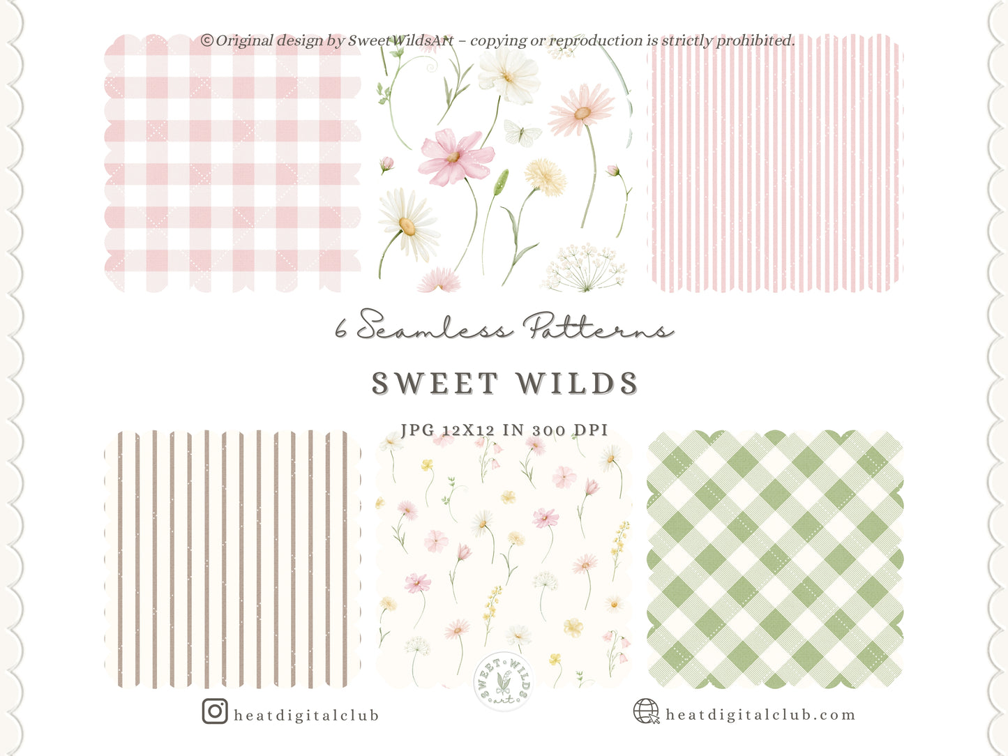 Sweet Wilds - Wildflowers Clipart, Meadow Flowers, Coquette Floral, Pink Ivory Flowers, Baby Shower | 70 PNG/JPEG