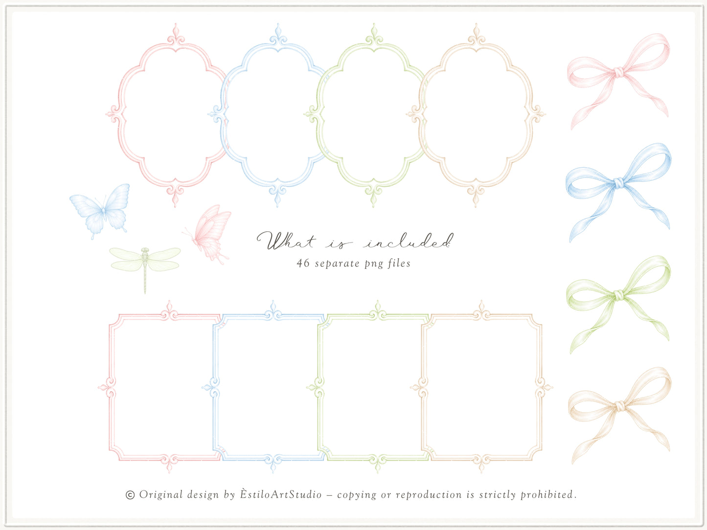 Grand Atelier - Floral Arrangements Clipart, Blue Hydrangea, Pink Peony Flowers, Baby Shower | 46 PNG