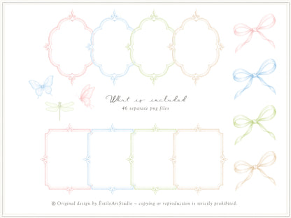Grand Atelier - Floral Arrangements Clipart, Blue Hydrangea, Pink Peony Flowers, Baby Shower | 46 PNG