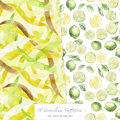 Fresh Essence - Seamless Patterns, Floral, Spring | 10 JPEG