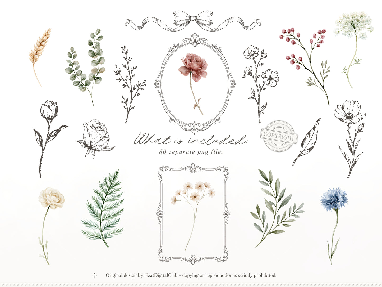 Quiet Chapters - Book Clipart, Vintage Books Aesthetic, Reading Clipart, Cozy Library, French Countryside | 90 PNG/JPEG