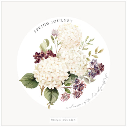 Spring Journey - Floral Arrangements  Clipart, Botanical, Elegant English Spring Flowers, Soft Wildflowers | 17 PNG