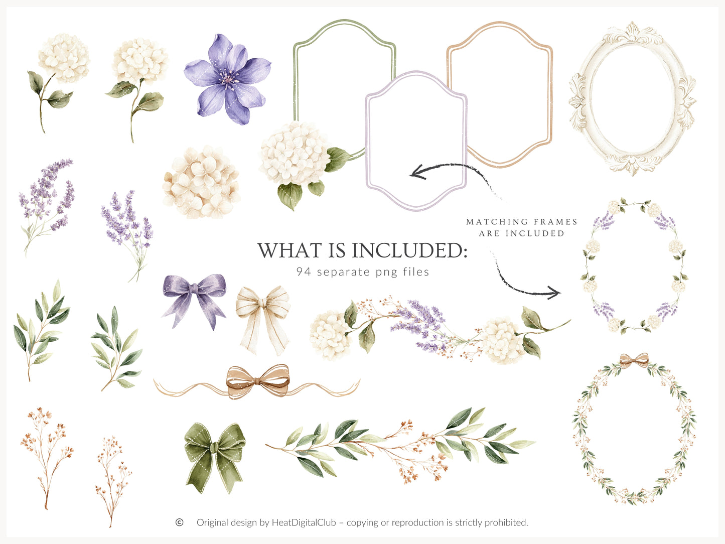 Gentle Atelier - Heirloom Baby Toys, Vintage Nursery Clipart, Neutral Baby Shower, English Spring | 104 PNG/JPEG