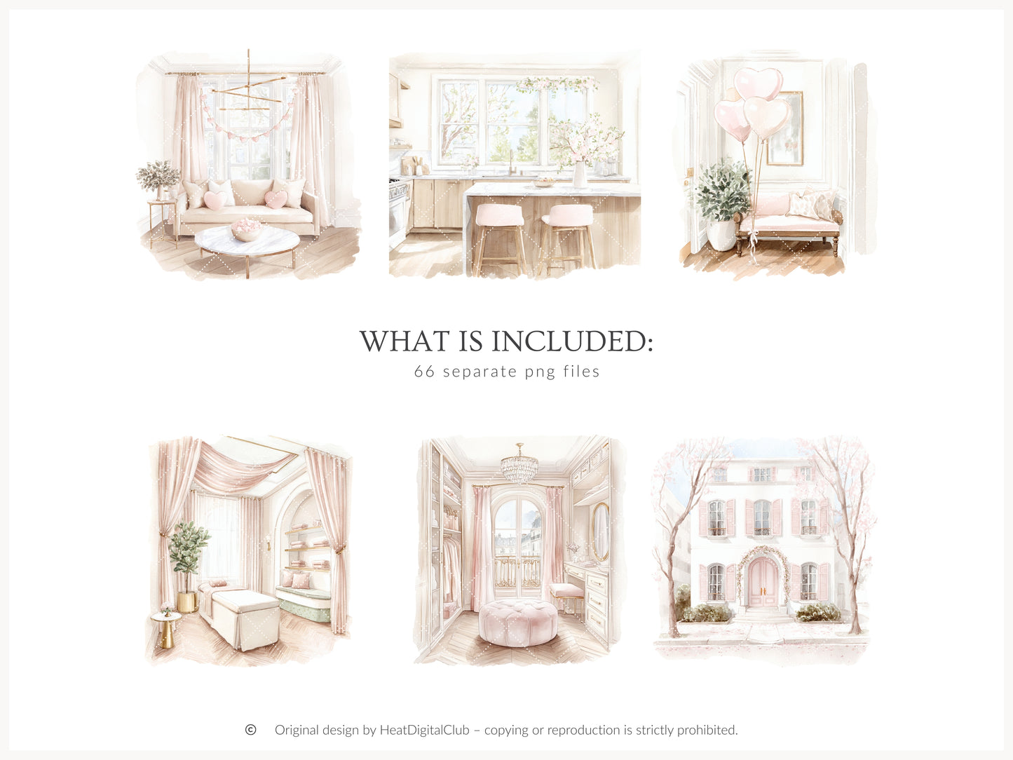 Pure Love - Clipart, Self Love, Wellness Spa Coquette Aesthetic, Valentines Day | 66 PNG