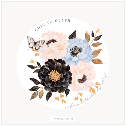 Chic to Death - Floral Arrangements, Grandmillennial Halloween, Pumpkins | 20 PNG