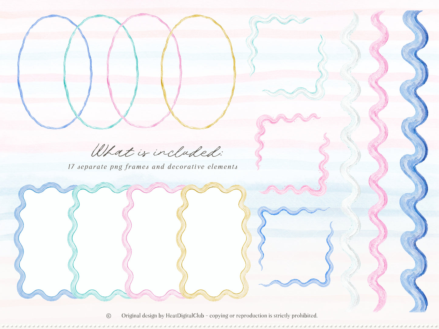 The Preppy Sea - Watercolor Clipart Bundle, Tropical Reef, Sea Creatures, Summer Beach | 143 PNG/JPEG