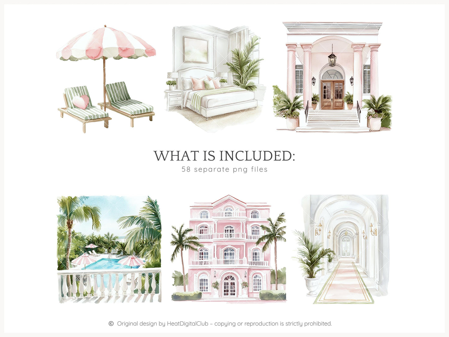 Palm Club - Palm Beach Vacation, Miami Clipart | 58 PNG