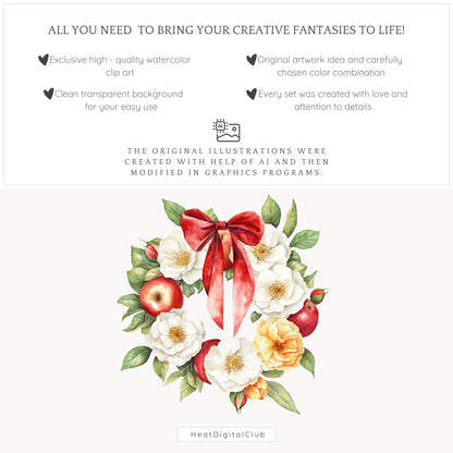 Modern Snow White - Floral Arrangements, White Peonies, Yellow Roses | 12 PNG