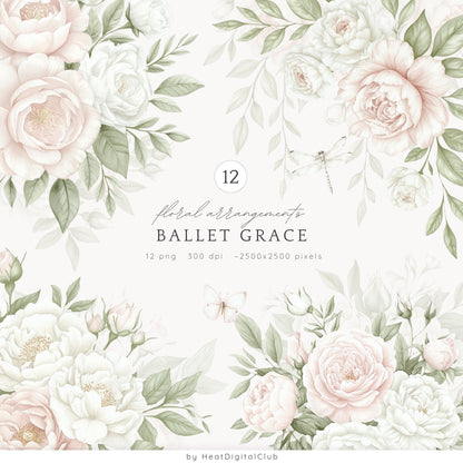 Ballet Grace – Balletcore Collection Bundle | 89 PNG/JPEG