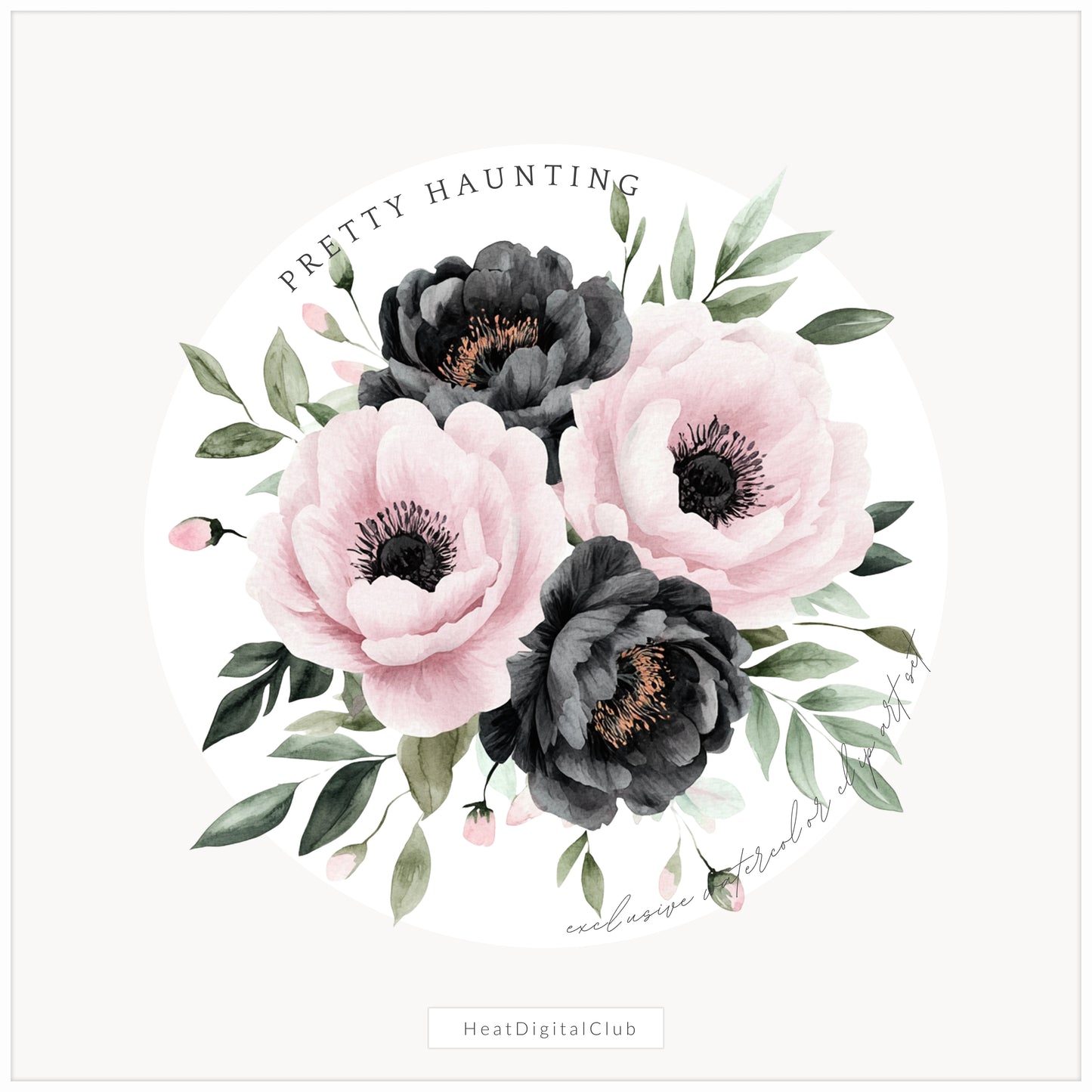 Pretty Haunting - Halloween Floral Arrangements, Gothic Pumpkins, Jack o Lantern | 20 PNG