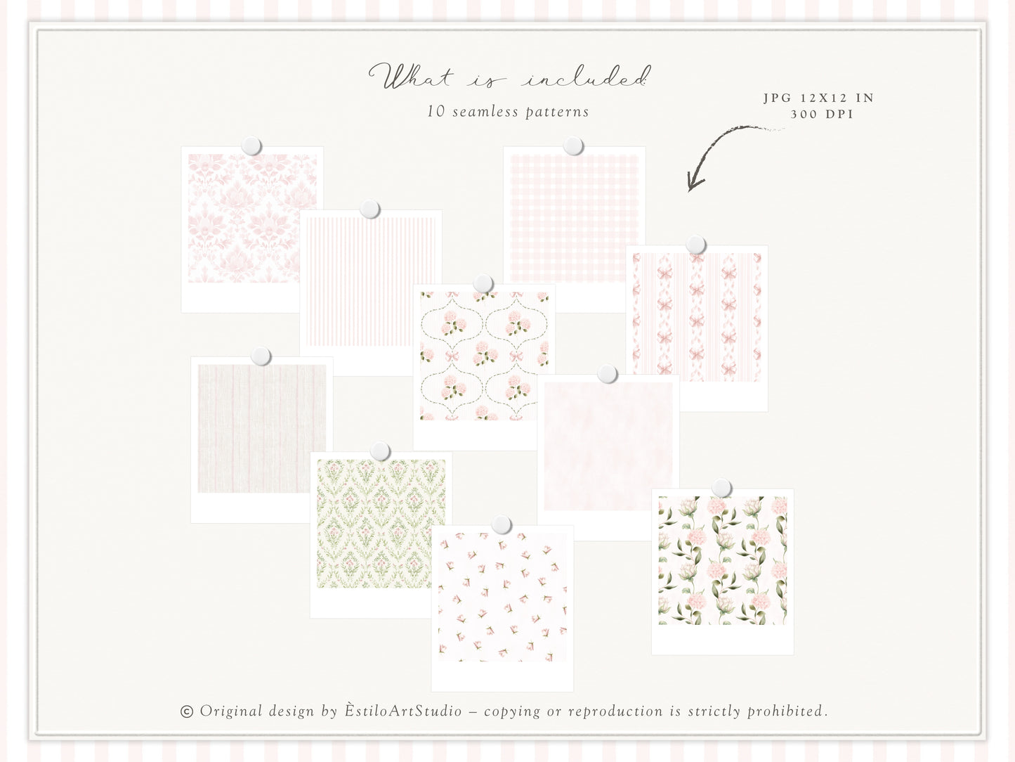 Coquette Atelier - Clipart Set, Soft Pink Baby Girl, Plush Toys, Nursery, Baby Shower | 97 PNG/JPEG