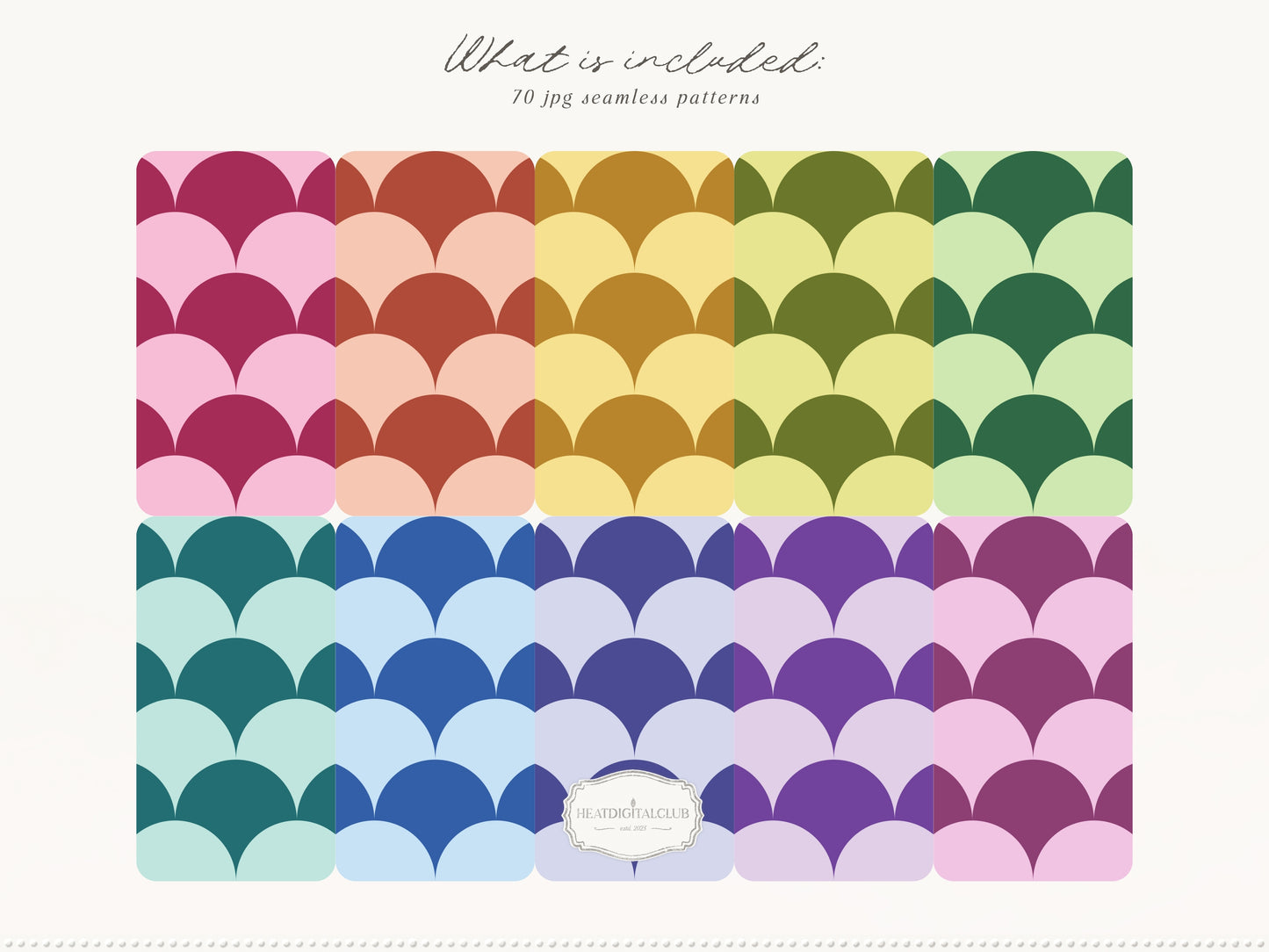Dopamine Mix - Colorful Bold Geometric Seamless Patterns, Paper Collection | 70 JPEG