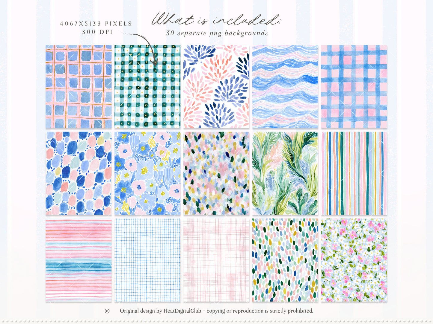 The Preppy Sea - Watercolor Clipart Bundle, Tropical Reef, Sea Creatures, Summer Beach | 143 PNG/JPEG