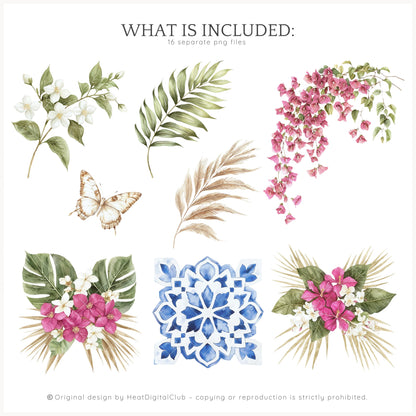 Morocco Spirit – Summer Floral Arrangements | 16 PNG