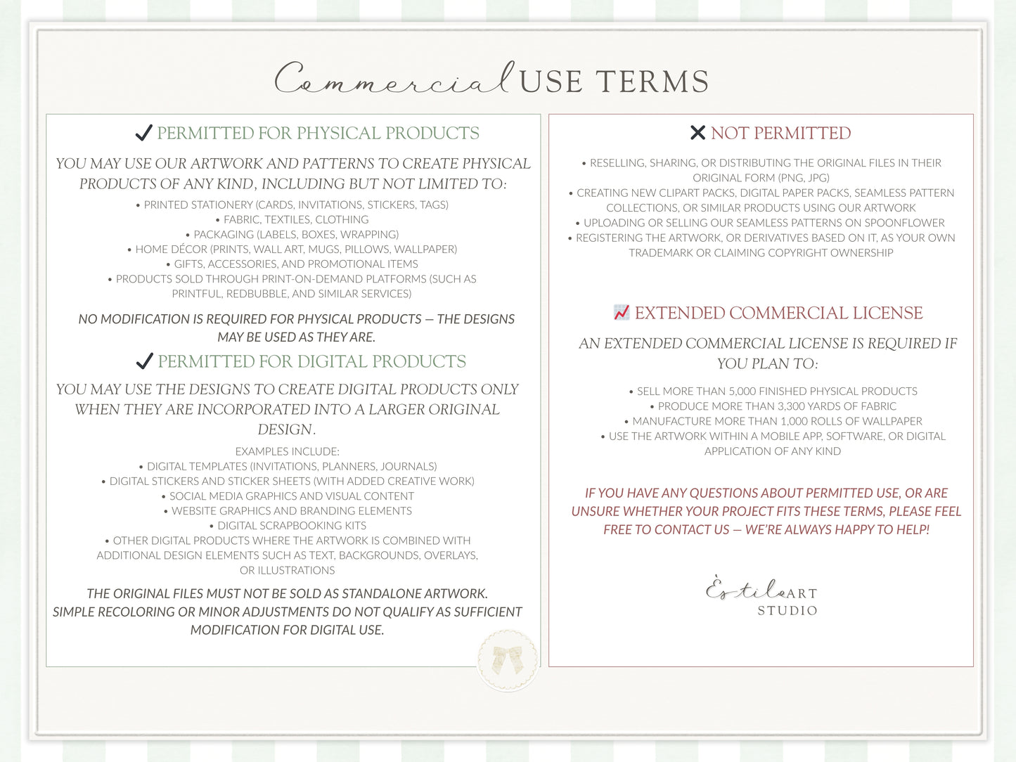 Heirloom - Seamless Patterns Collection, Classic Stripe Gingham Damask Bows, Elegant Digital Paper | 80 JPEG