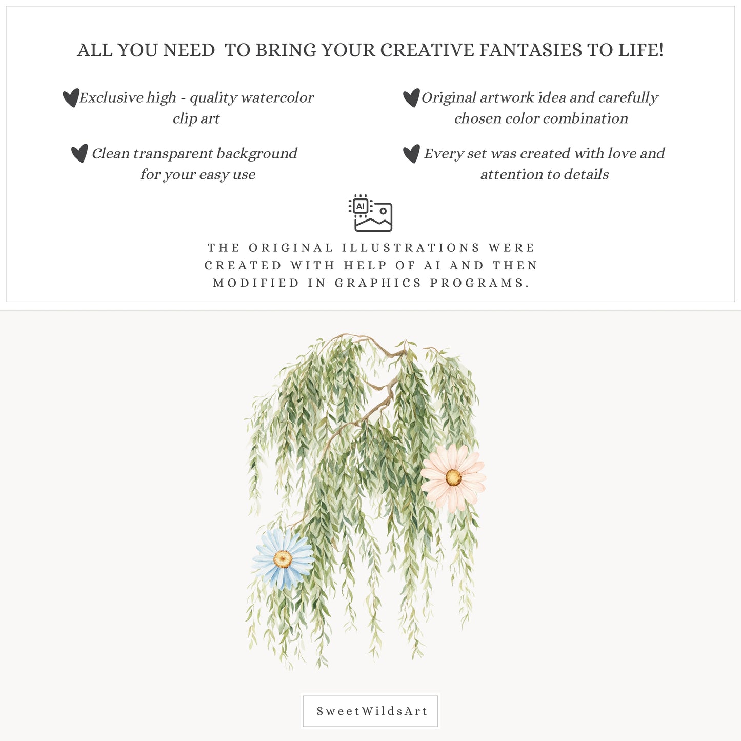 Sweet Classics - Floral Arrangements Clipart, Pastel Flowers, Nursery, Elegant Baby,Soft Garden | 24 PNG