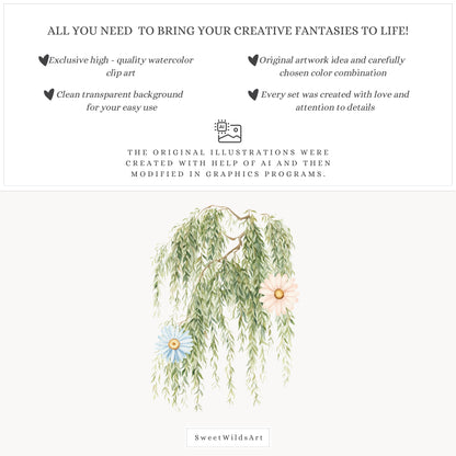 Sweet Classics - Floral Arrangements Clipart, Pastel Flowers, Nursery, Elegant Baby,Soft Garden | 24 PNG