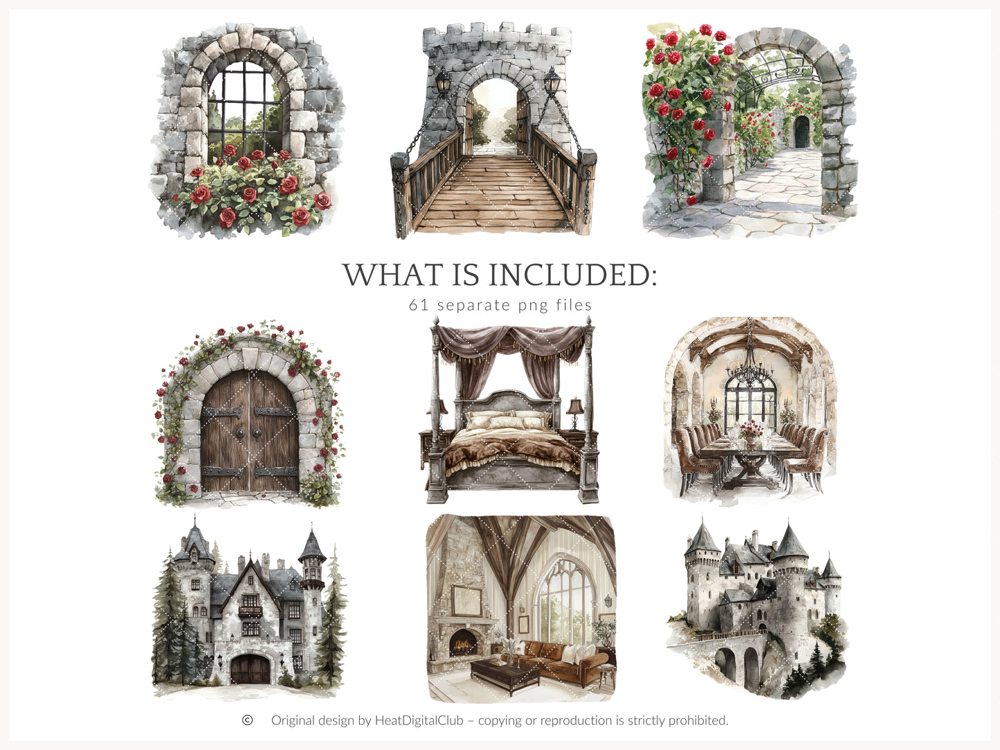 Medievalcore - Gothic Aesthetic Clipart, Medieval Fantasy | 61 PNG