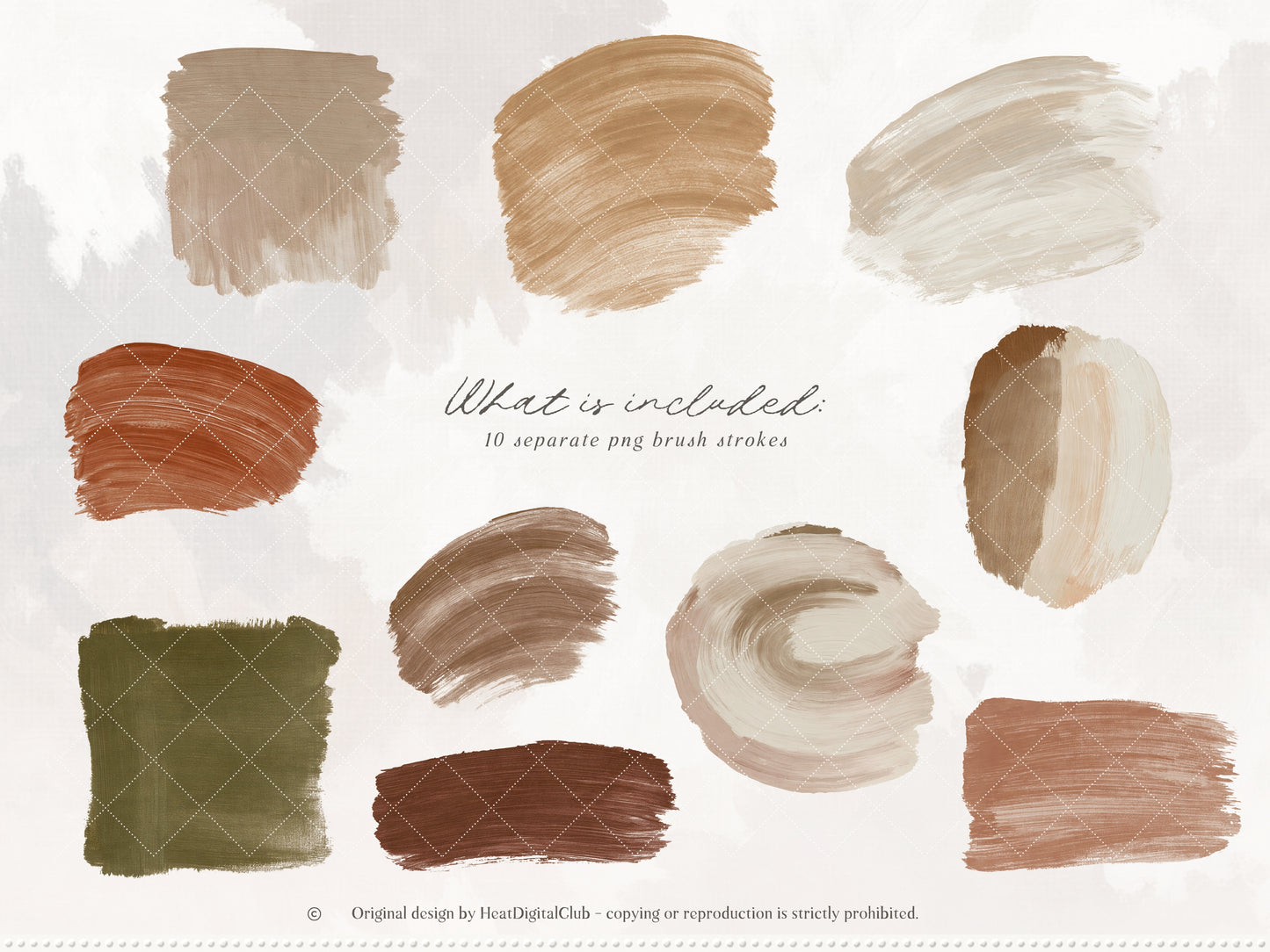 Autumn Palette - Clipart, Vintage Fall Backgrounds, Botanical Bundle | 121 PNG