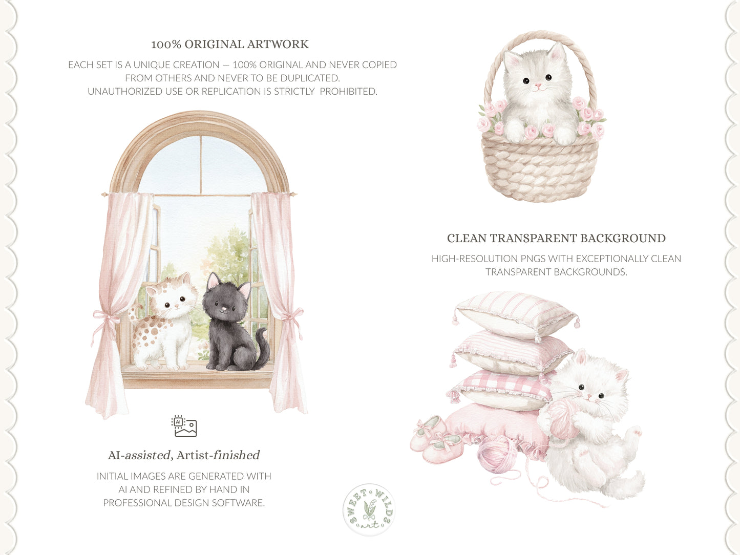 Sweet Coquettes - Kitten Clipart, Cute Pink Cats, Coquette Nursery, Baby Girl Graphics, Ballet Cat | 60 PNG