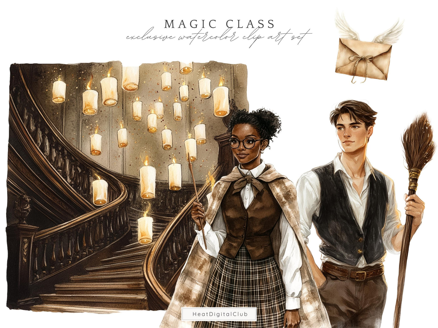 Magic Class - Wizard School Clipart, Witch, Magic School | 62 PNG