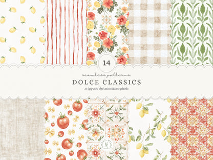 Dolce Classics - Italian Teddy Bear Clipart Bundle, Dolce Vita Animals, Lemon Summer, Cute Nursery , Baby Shower | 98 PNG/JPEG
