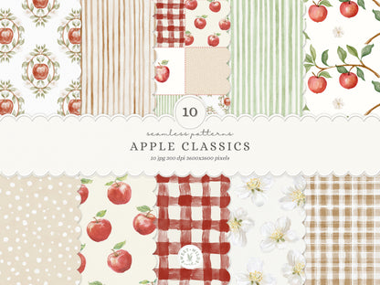 Apple Classics - Apple Classics Nursery Clipart Bundle, Cute Animals, Orchard Kids, Fall Baby | 102 PNG/JPEG