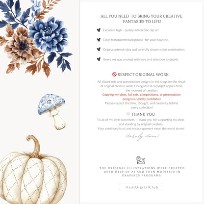 Autumn Residence - Floral Arrangements, Fall Flowers, Pumpkins | 29 PNG