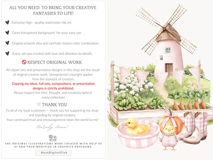 Lovely Farm - Clipart, Coquette Farm, Strawberry Pink Country | 55 PNG