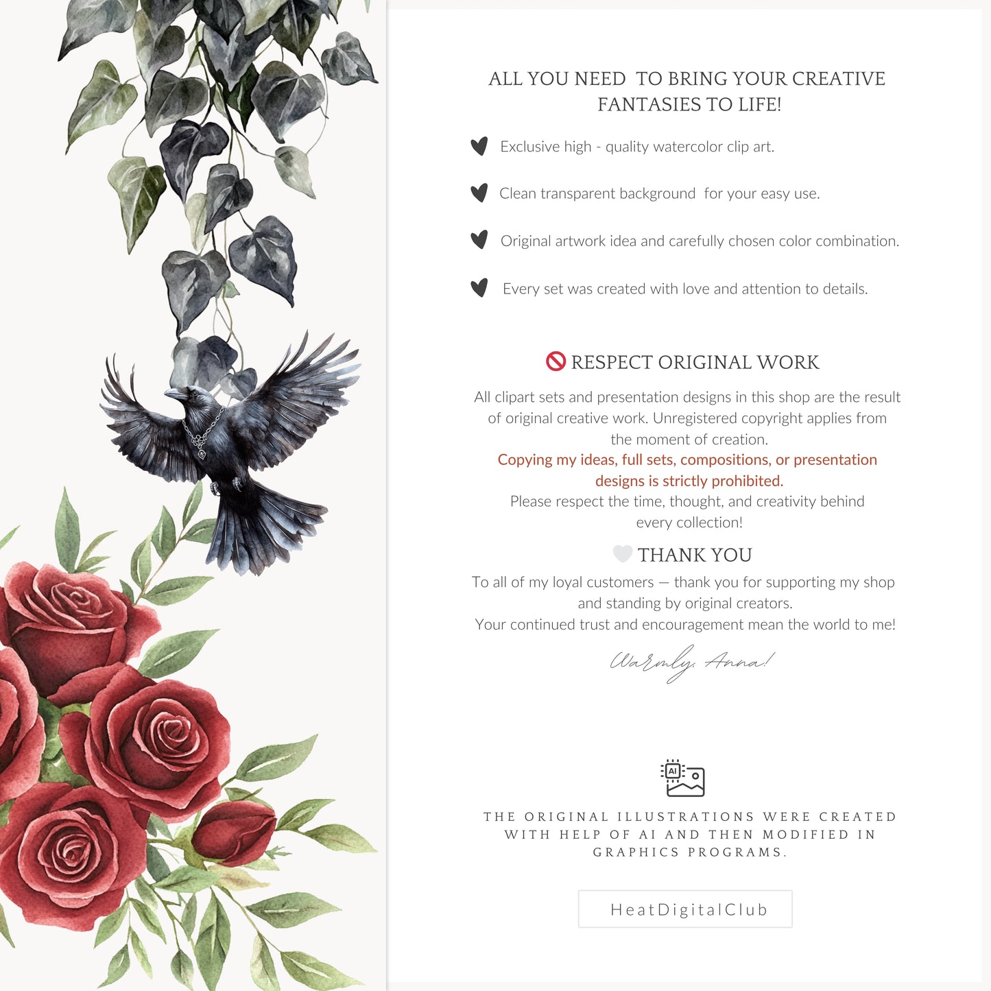 Medievalcore - Floral Arrangements, Red Rose Clipart, Gothic Floral | 14 PNG