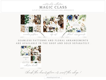 Magic Class - Wizard School Clipart, Witch, Magic School | 62 PNG