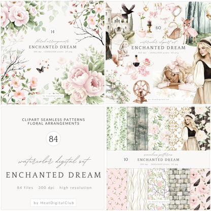 Enchanted Dream - Collection Bundle, Sleeping Beauty |  84 PNG/JPEG