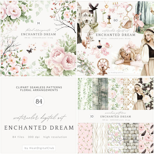 Enchanted Dream - Collection Bundle, Sleeping Beauty |  84 PNG/JPEG
