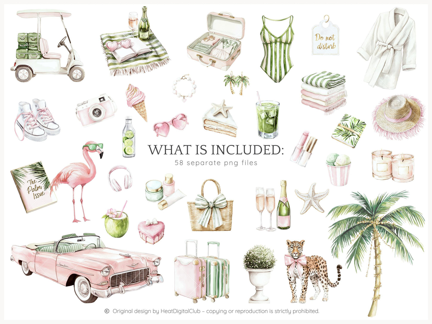 Palm Club - Palm Beach Vacation, Miami Clipart | 58 PNG