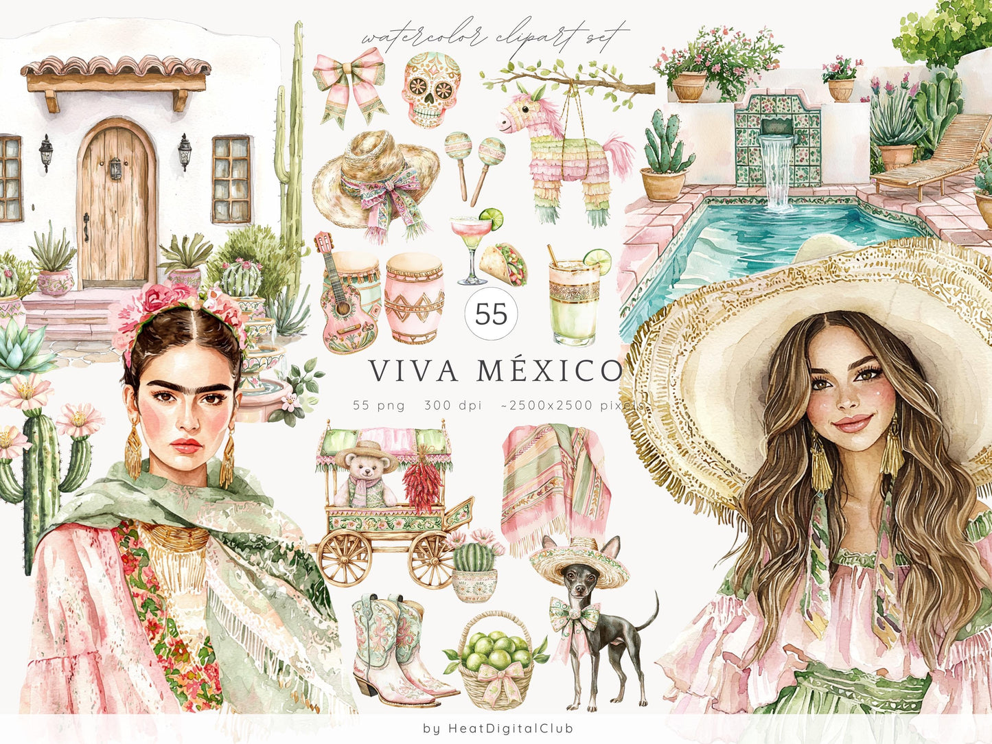 Viva Mexico - Cinco de Mayo Clipart, Pinata  Party | 55 PNG