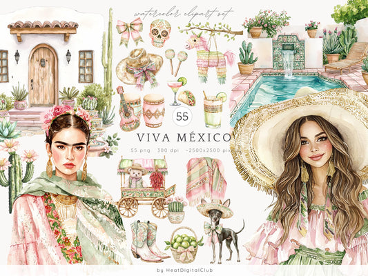 Viva Mexico - Cinco de Mayo Clipart, Pinata  Party | 55 PNG