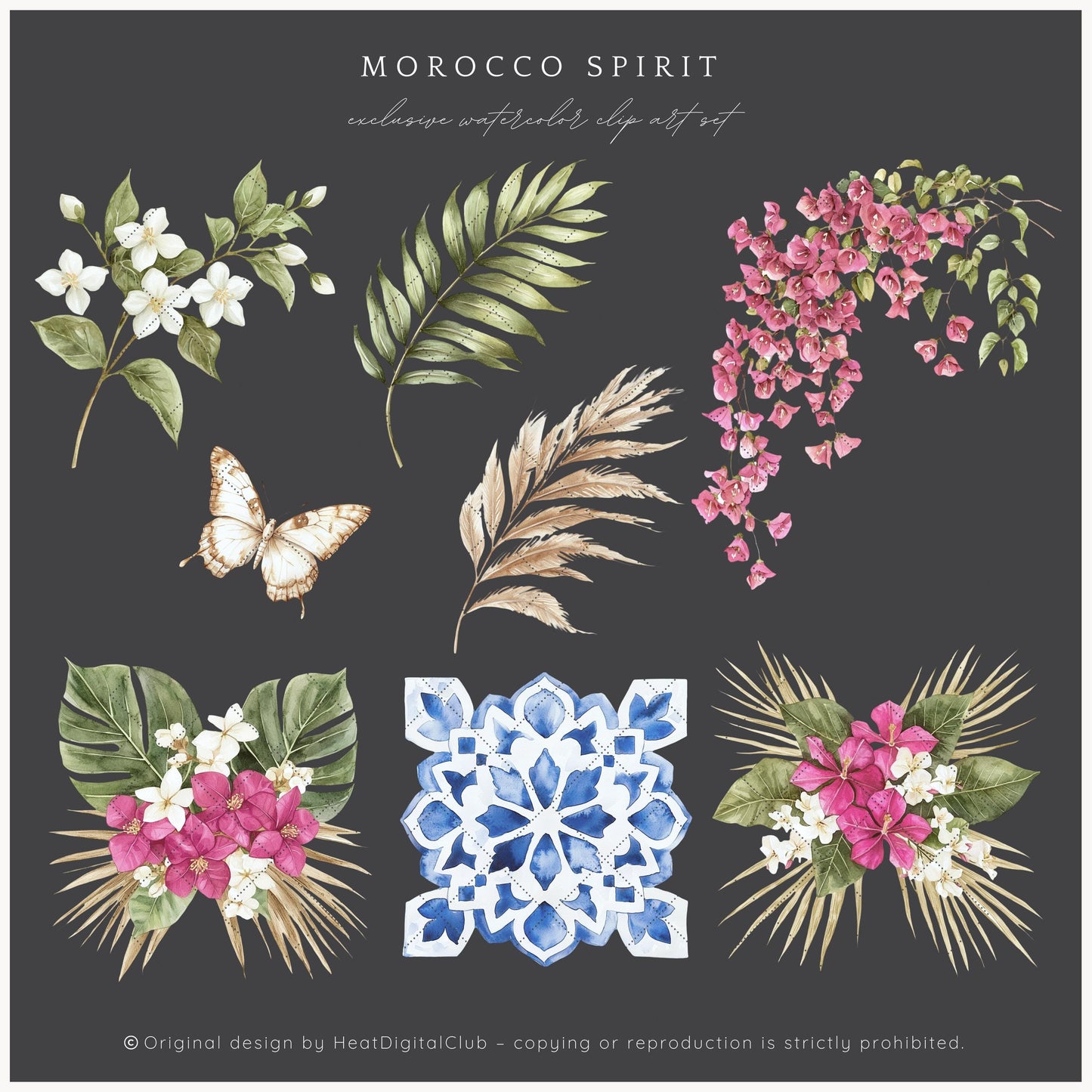 Morocco Spirit – Summer Floral Arrangements | 16 PNG